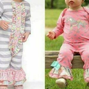 Nwt Boutique Romper & Headband